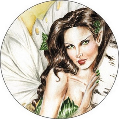 Nedda Birch Faeries Button B-3303