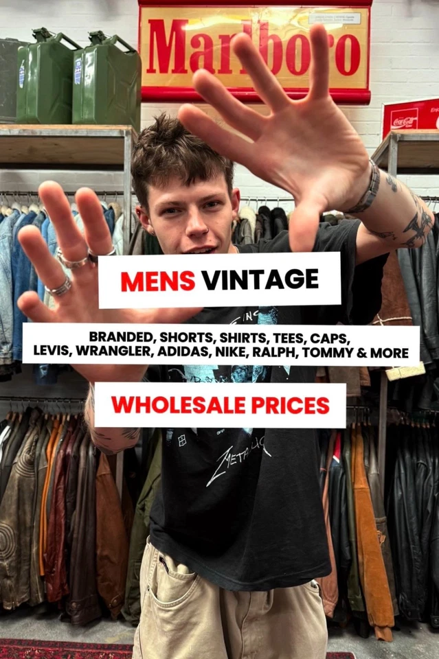 MENS BRANDED VINTAGE 💥 FRESH DELIVERY - WHOLESALE PRICES 💸