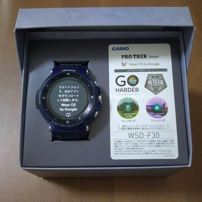 CASIO Pro Trek Smart WSD-F30 Navy Outdoor Watch w/ BOX WSD-F30-Navy From Japan