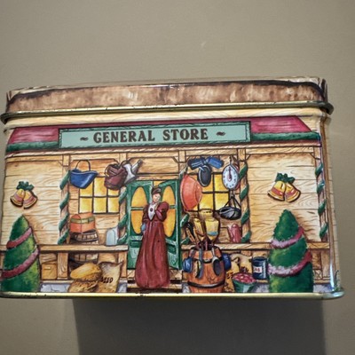 General Store 1990 Tin Box Co Decorative 5'' Container 031725WT