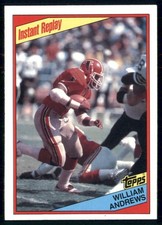 1984 Topps - Instant Replay William Andrews #210
