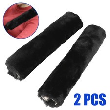 2 * Uniwersalna osłona pasa bezpieczeństwa ze skóry owczej Pasek na ramię Miękka poduszka samochodowa Zagłówek