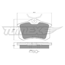 Satz Bremsbeläge Bremsklötze hinten für Renault Modus-Grand F/JP0 | 26246599