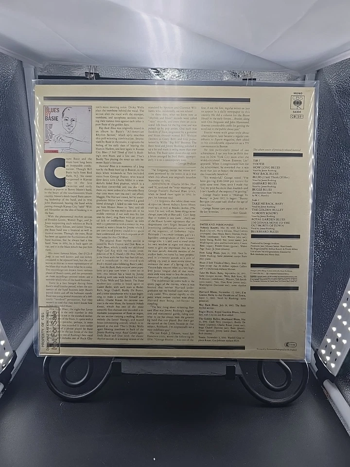 Count Basie Blues By Basie 1980 LP Columbia MONO 54304 UK PRESS PROMO EX/EX Foto 2 de 4
