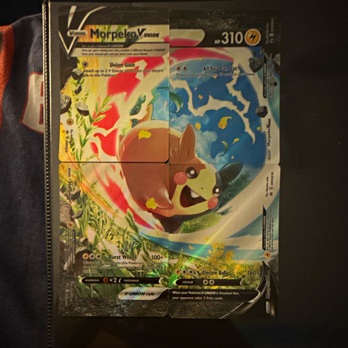 Pokémon Morpeko V-UNION SWSH287 Sword & Shield Promo Holo 2022 Card Jumbo Mint
