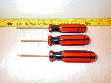 Vintage Stanley set of 3 Screwdrivers (63-364...