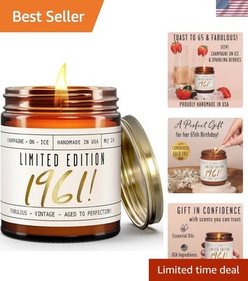 Unique Limited Edition 1961 Birthday Candle - Celebrate Her Special Day in Style