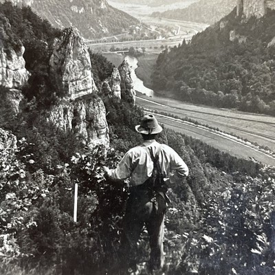 Bavarian Mountains Danube River Stereoview Keystone View Co Germany 1919