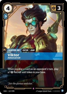 Viktor - Innovator Foil 117/298 Origins Riftbound League of Legends
