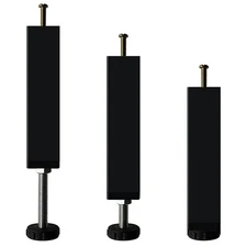 Metal Furniture Legs Adjustable Height Heavy Duty Bed Center Frame Slat feet ...