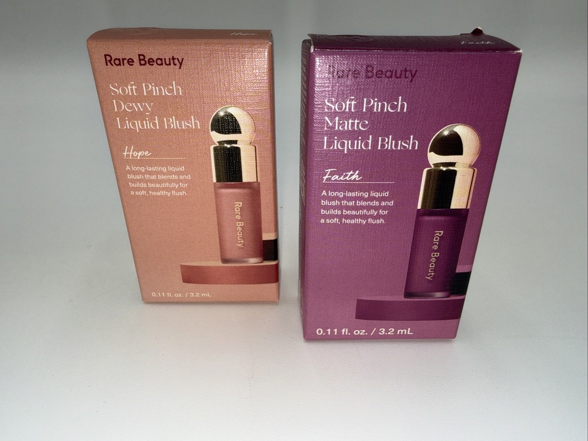 Lot 2 Rare Beauty - Mini Soft Pinch Dewy Liquid Blush 1 Hope 1