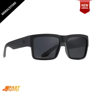 SPY Cyrus pour hommes HD Lunettes de soleil polarisé Matte Black Happy Lens Shades Brand New