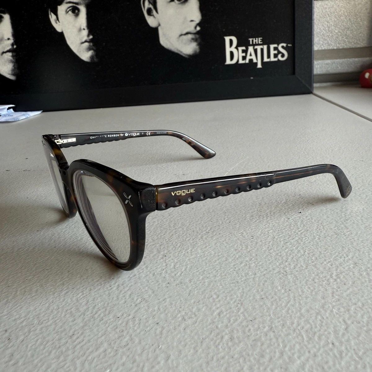 CHARLOTTE RONSON FOR VOGUE VO2887 W656‎ BLACK HAVANA EYEGLASSES 51-19-140 FRAMES VOGUE CHARLOTTE RONSON VO 2889-S W656/13 DESIGNER SUNGLASSES  main image 3