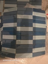 Mosaic tiles. 12 x sheet green turqouise light blue marble tiles as pictures.