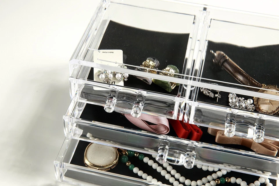 Organizador de Maquillaje Acrílico Navor y Organizador de Maquillaje Cosmético Encimera Almacenamiento Foto 3 de 4