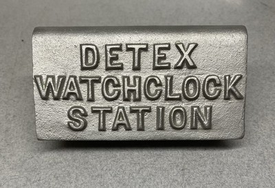 Vintage Detex Security Guard Watch clock Station Wall Box Metal ~ No Key