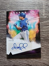 2021 Panini Chronicles - Ascension Autographs Omar Vizquel #AA-OV Purple /15...