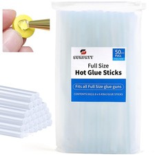 Hot Glue Sticks Full Size,(50 Pcs) 11.8" x 0.43" Large Hot Glue Sticks Perfec... 0.48 per gallon