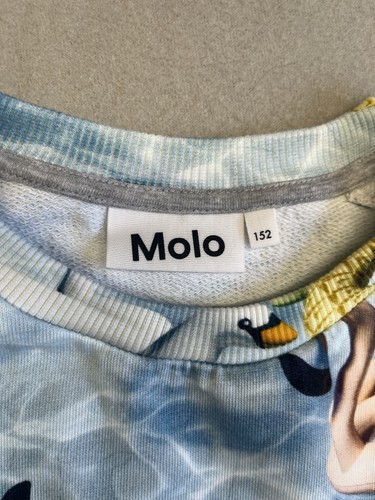 Molo Summer Floatie Pool Vibes Sweatshirt Cotton Multicolor Girl Size 12 152 - Picture 2 of 10
