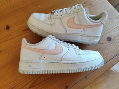 Nike Air Force 1  Sneaker Low Weiß /Apricot Gr. 38 Leder