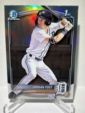 2025 Bowman Draft JORDAN YOST 1st Chrome Refractor #BCD-162 Tigers