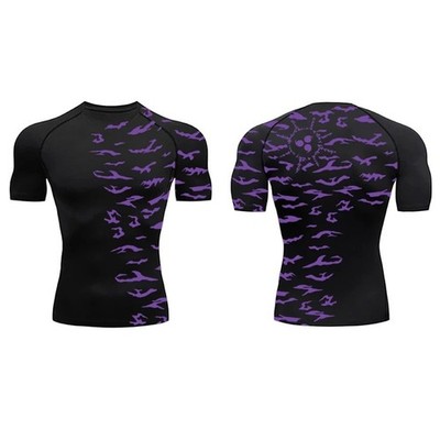 Kompressionsshirt Naruto Anime Manga Sasuke Uchiha Style Ninja BJJ MMA Fighter