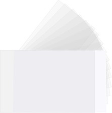 Boao 100 Pcs 4 x 6 Inch Recipe Card Protectors, Covers, Clear