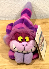 Vintage Cheshire Cat 9" Mini Bean Bag Alice in Wonderland Disney Store Plush