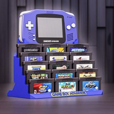GameBoy Advance Console and Game Display Stand, GBA Cartridge Holder Game Boy