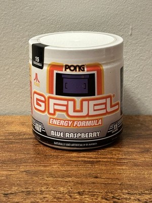G FUEL Atari Pong Blue Raspberry Energy Formula 15 Servings EXP 05/2028 - SEALED