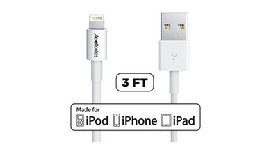 Cavo Acellories Lightning MFi 1 Metro (3ft) – Ricarica E Sincronizzazione Per IPhone/iPad – Bianco - Foto 5
