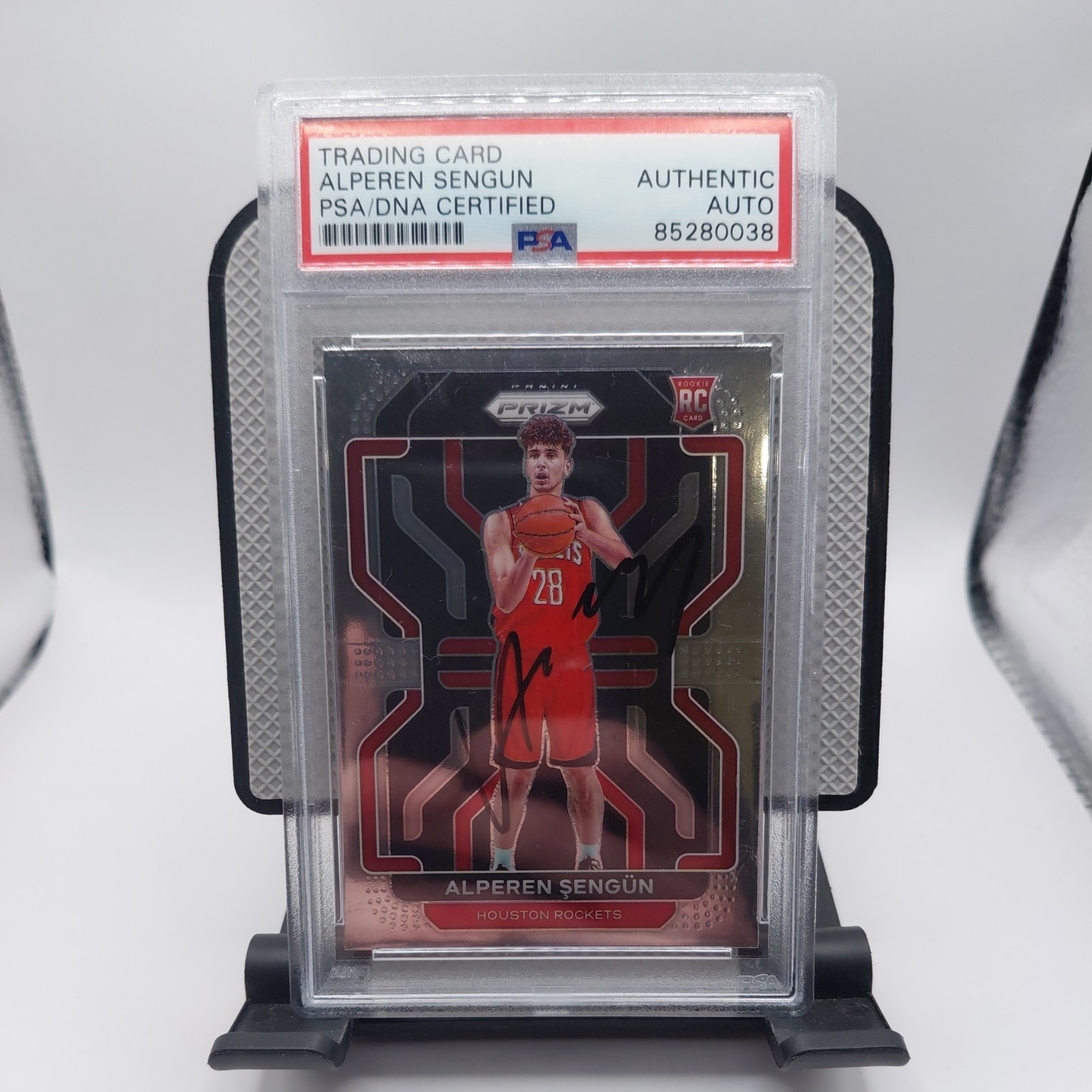 2021 PANINI PRIZM ALPEREN SENGUN AUTO PSA DNA AUTHENTIC ROCKETS ROOKIE SIGNED view 1