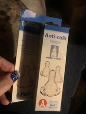 Dr. Brown  s Natural Flow Level 1 Narrow Baby Bottle Silicone Nipple Pack of 6