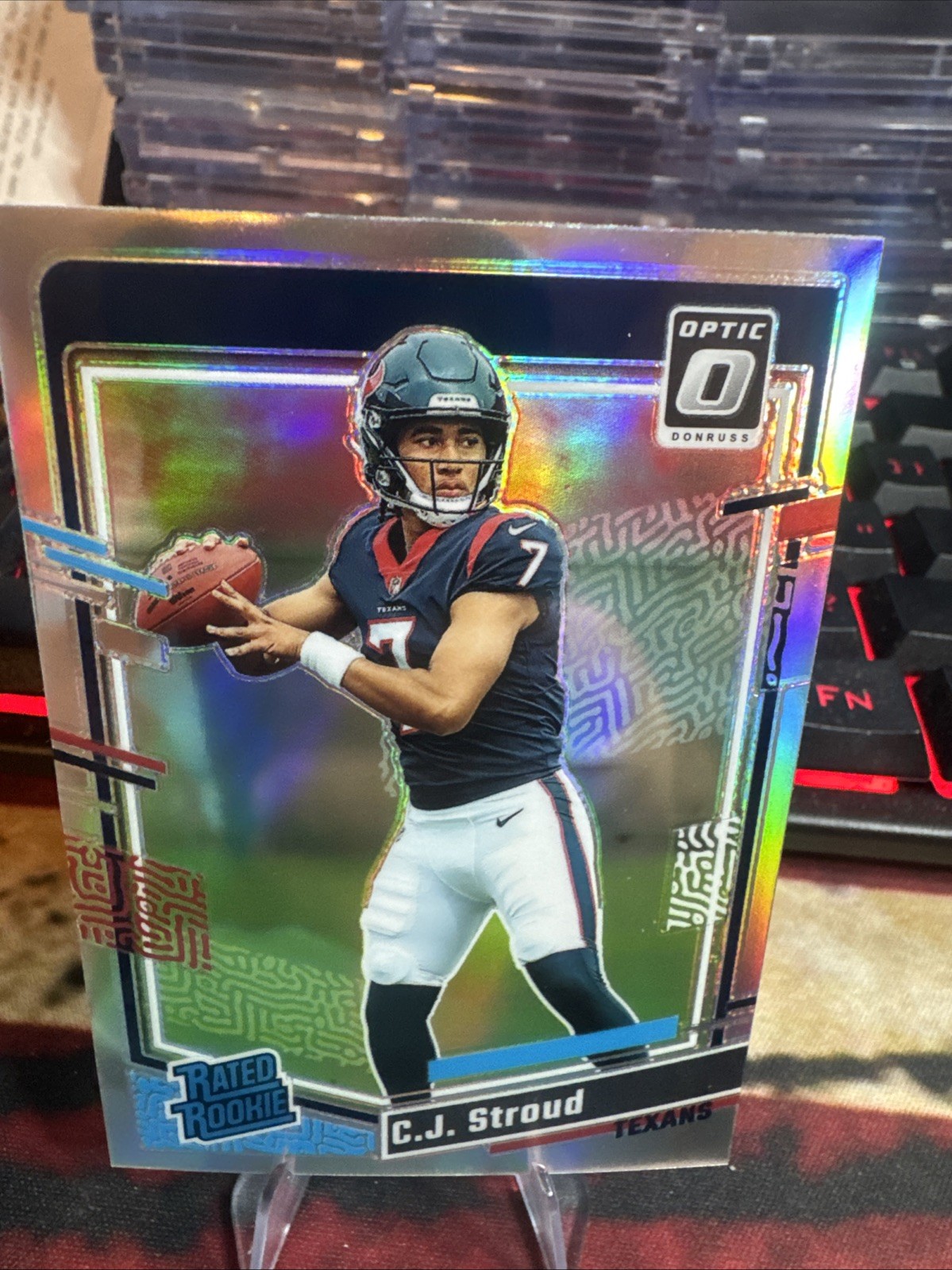 2023 Panini Donruss Optic Rated Rookie C.J. Stroud #244 Holo Prizm (RC)🔥🔥📈