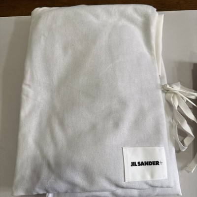3x  Jil Sander+ Logo Patch Organic Cotton Crew T-Shirts NWT Black 21x27L Z5
