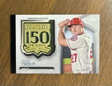 2019 Topps Series 1 Mike Trout 150th Anniversary Medallion AMM-MT