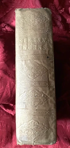 "STERNE'S WORKS" ~ PUBLISHED 1804 ~ "THE WORKS OF LAURENCE STERNE" 803 pp H B