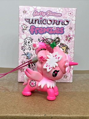 Tokidoki Unicorno Frenzies Cherry Blossom 1.5  Figure Bag Charm New
