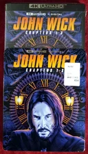 John Wick Chapters 1-3 (4K Ultra HD) New Sealed With Slipcover, Digital Expired