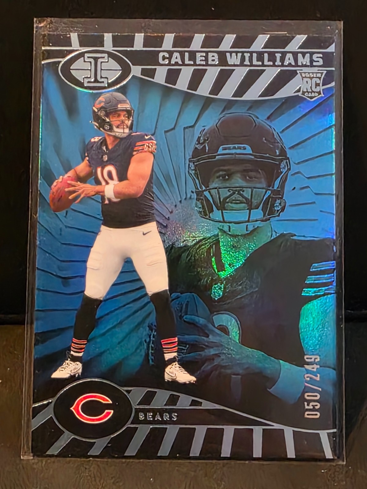 Caleb Williams RC Light Blue #13 2024 Panini Illusions #/249 Chicago Bears QB1