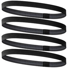 4 Pieces Thin Headband, Elastic Headbands for Women Non Slip, Black Athletic Hai