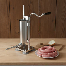 Manual Sausage Stuffer Vertical Meat 6lbs Press Filler Sausages Stainless Steel