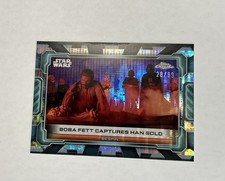 Topps Chrome Star Wars Boba Fett Captures Han Solo Parallel 28/99