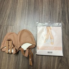New Bloch S0607 Revolve Half Sole Dance Shoes, Sand Leather, S size 4.5-6