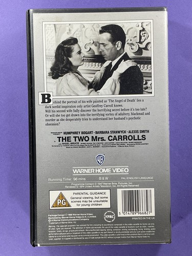 Die zwei Frau Carrolls, 1945, VHS Videokassette - Bild 2 von 3