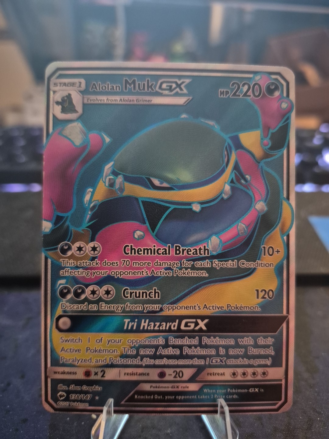 Alolan Muk GX (Full Art) 138/147 - Burning Shadows