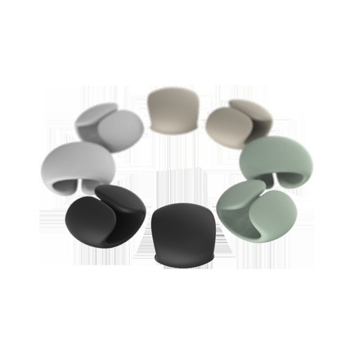 4 Pcs Schreibtisch-Kabelaufwicklungskorb Ohrhörerhalter Tragbarer Kabelhalter - Bild 8 von 11
