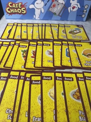 Cafe Chaos Food Cards Replacement Lot of 36 (Including Animator Expansion Cards)