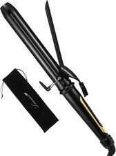 LANVIER 1.25in Curling Iron Extra Long Barrel 450F Dual Voltage Travel