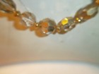 Vintage gold genuine chokerr 4 strands crystal circa 1950s — photo 3